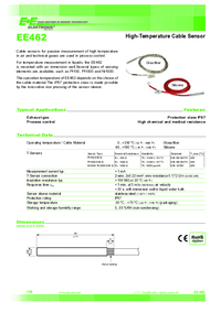 Thumbnail of document Data Sheet - EE462 Cable High Temperature Sensor